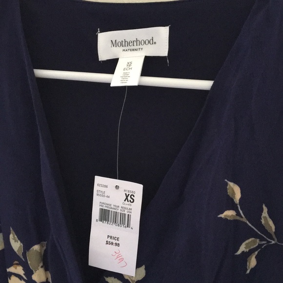 NWT Motherhood Maternity Maxi Dress, floral - Picture 4 of 6